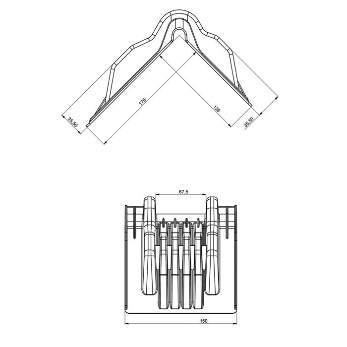 Narożnik pasa KP Jumbo 210x170mm