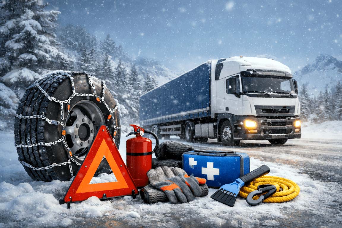 Sezon zimowy za kierownicą – checklist wyposażenia niezbędnego zimą