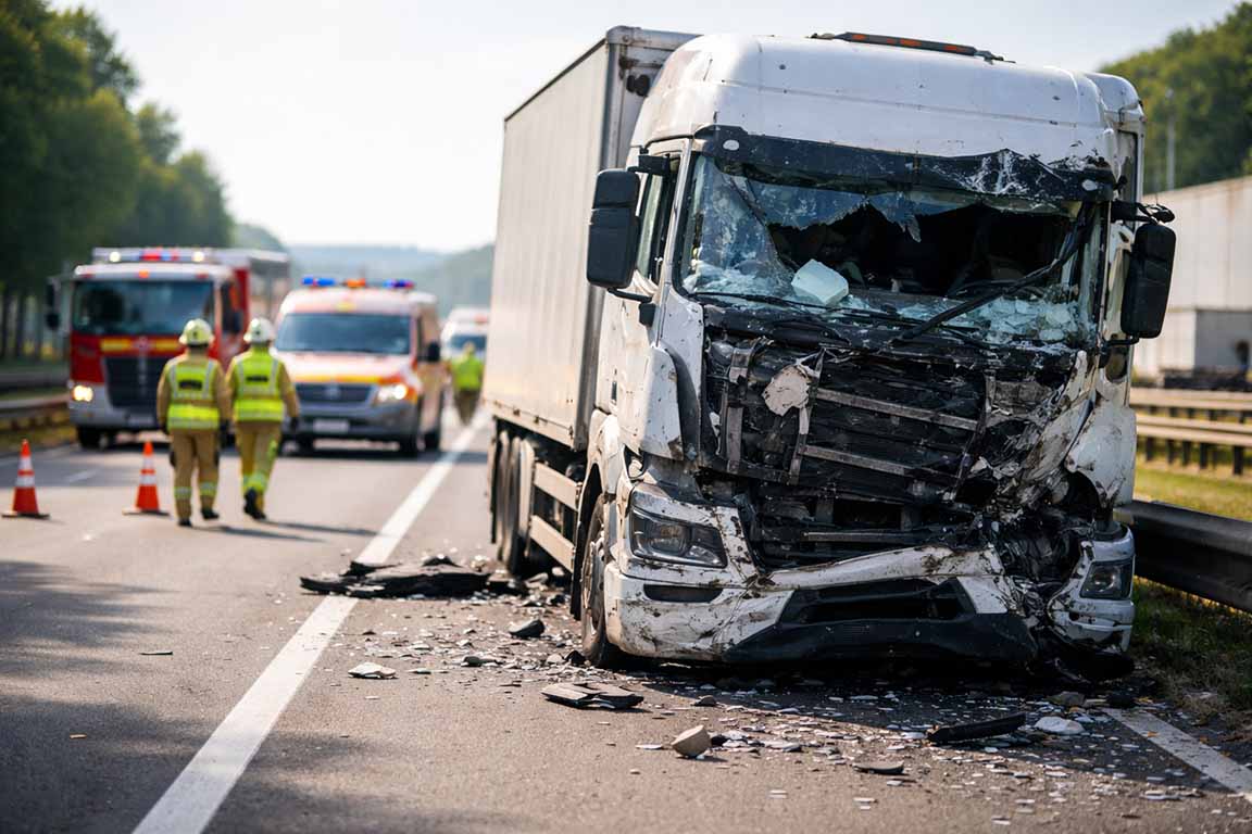 Wypadek ciężarówki – dlaczego dziś odpowiada za niego nie tylko kierowca?