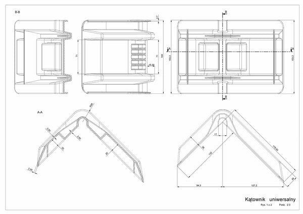 Narożnik pasa KPDL 210x160mm