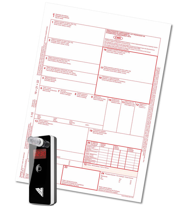 Druki CMR 5 czyste - pakiet 100bl (Alkomat gratis)