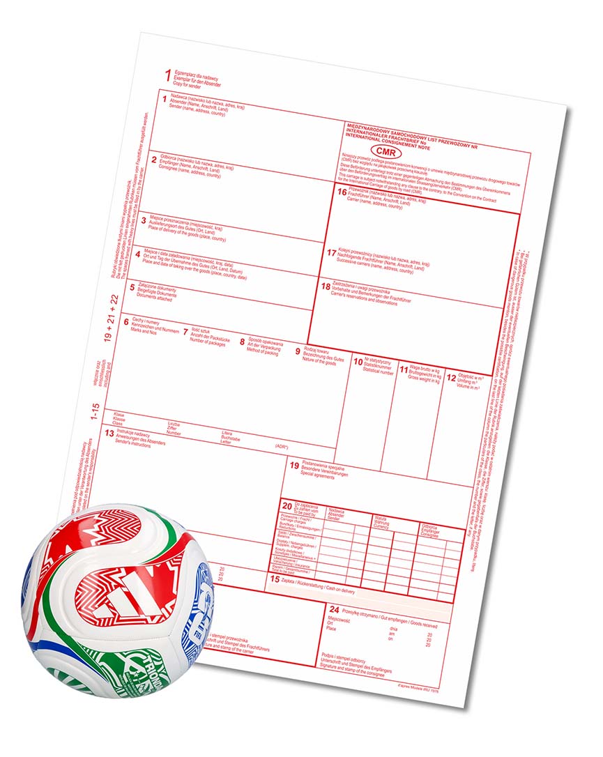 Druki CMR 4 czyste  - pakiet 100bl