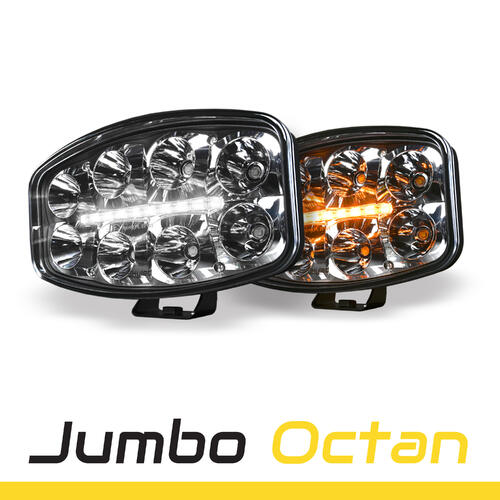 Reflektor SKYLED Jumbo Octan FULL LED z białym/pomarańczowym światłem pozycyjnym JE320.40