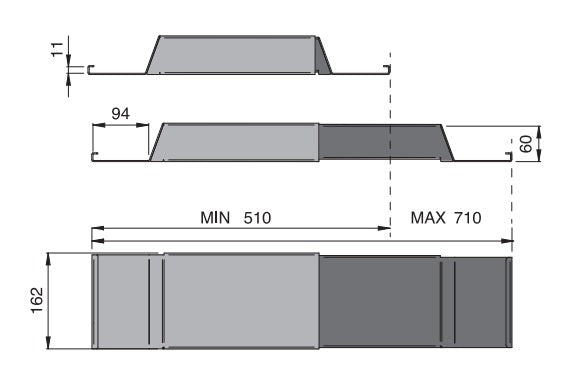 Zabezpieczenie smoka paliwa regulowane 510-710mm SafeTank