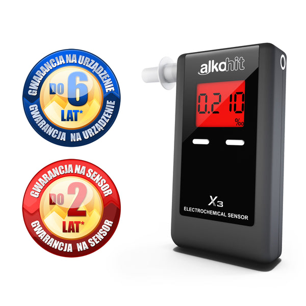 Alkomat Alkohit X3 w skrzyneczce aluminiowej
