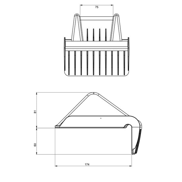 Narożnik pasa do papieru KP Paper 198x155 mm