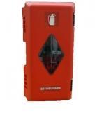 Pojemnik na gaśnicę 6kg czerwony z okienkiem