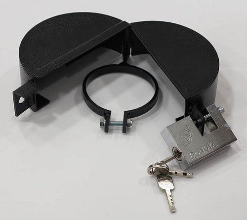 Zabezpieczenie zewnętrzne korka wlewu paliwa 105mm na kłódkę